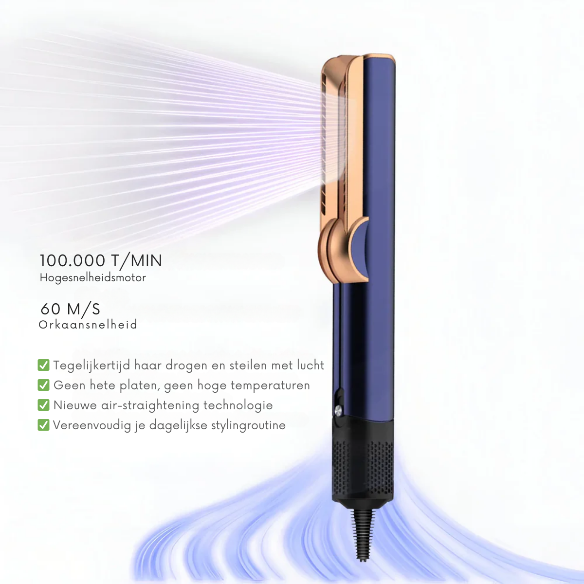 VEROMA Straight™ | 2-in-1 Premium stijltang en föhnstyler