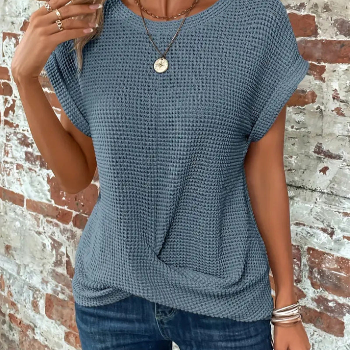 Lisa™ | Elegante blouse met ronde hals