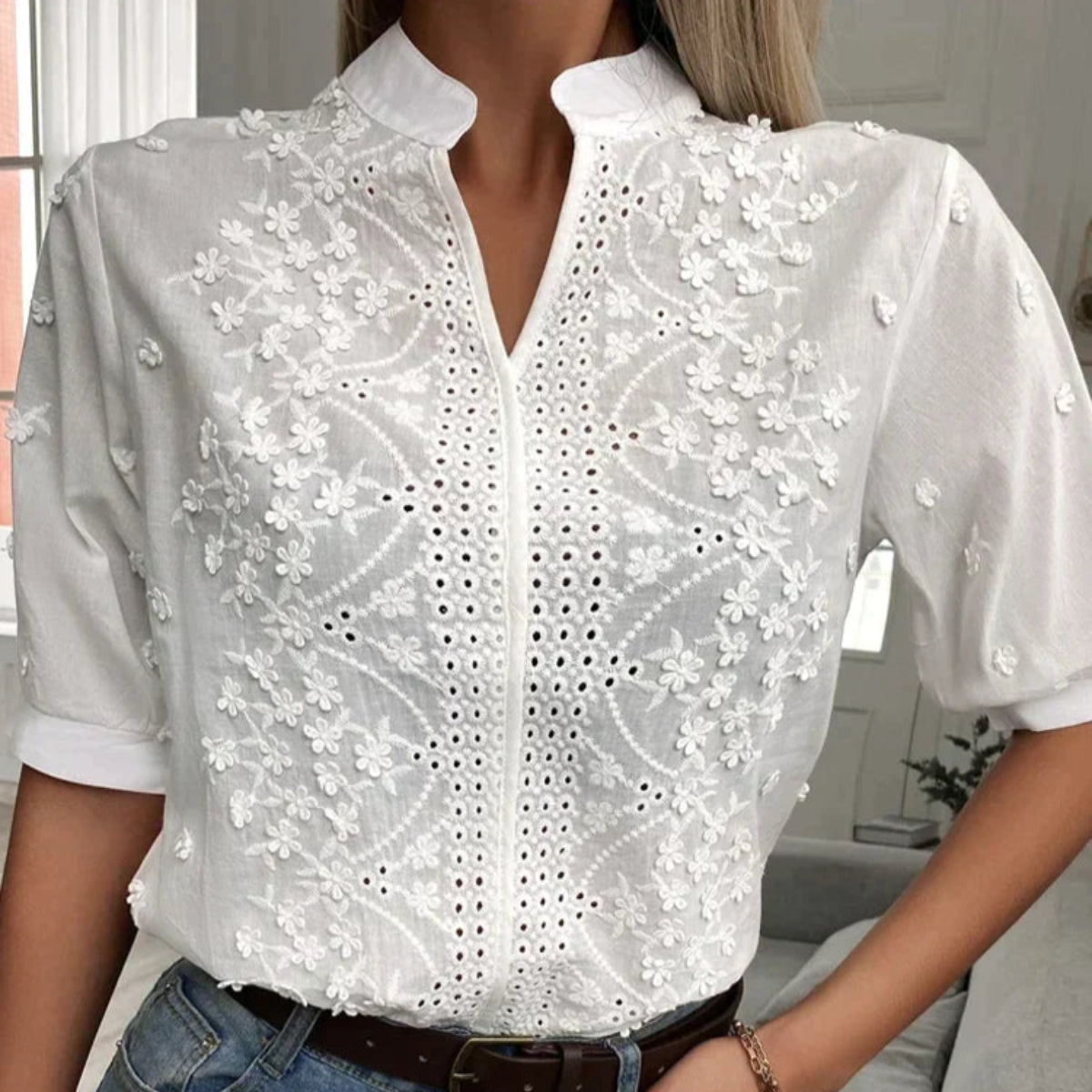 Melissa™ | Chique blouse met V-hals